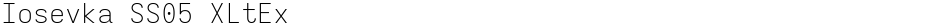 Iosevka SS05 XLtExDemo