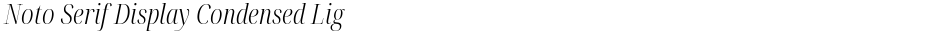 Noto Serif Display Condensed LightDemo