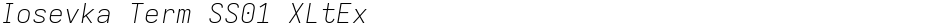 Iosevka Term SS01 XLtExDemo