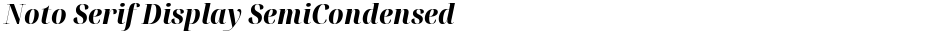Noto Serif Display SemiCondensed ExtraBoldDemo
