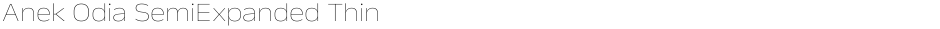 Anek Odia SemiExpanded ThinDemo