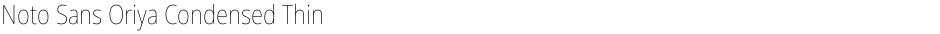 Noto Sans Oriya Condensed ThinDemo
