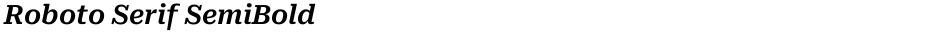 Roboto Serif SemiBoldDemo