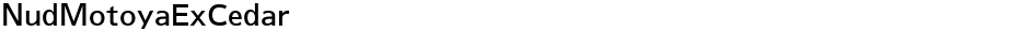 NudMotoyaExCedarDemo