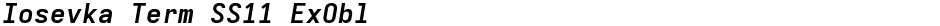 Iosevka Term SS11 ExOblDemo