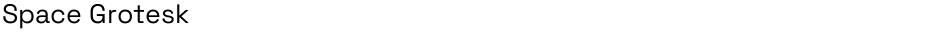 Space GroteskDemo