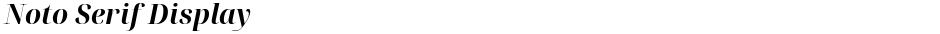 Noto Serif DisplayDemo