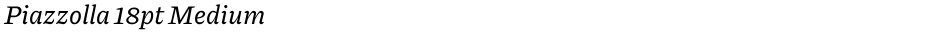Piazzolla 18pt MediumDemo