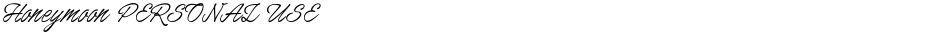 Honeymoon PERSONAL USEDemo