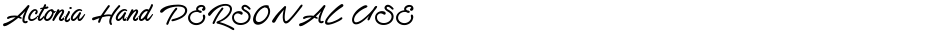 Actonia Hand PERSONAL USEDemo