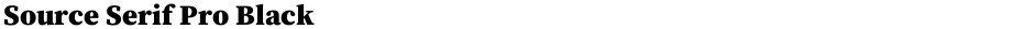 Source Serif Pro BlackDemo