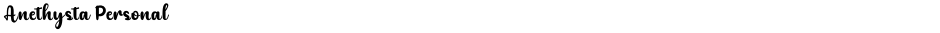 Anethysta PersonalDemo