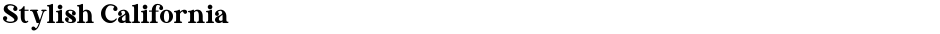 Stylish CaliforniaDemo