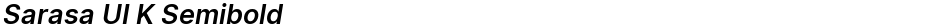 Sarasa UI K SemiboldDemo