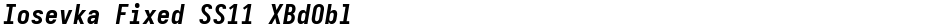 Iosevka Fixed SS11 XBdOblDemo