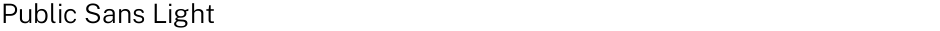 Public Sans LightDemo