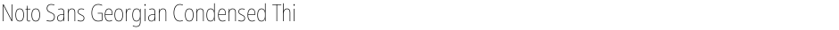 Noto Sans Georgian Condensed ThinDemo