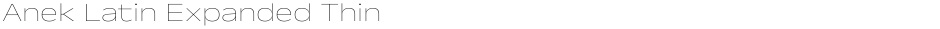 Anek Latin Expanded ThinDemo