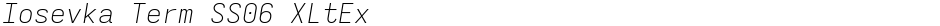 Iosevka Term SS06 XLtExDemo