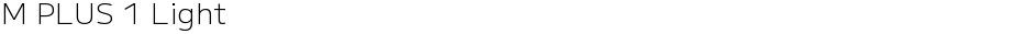 M PLUS 1 LightDemo