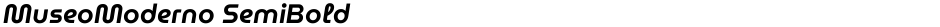 MuseoModerno SemiBoldDemo