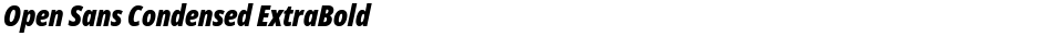 Open Sans Condensed ExtraBoldDemo