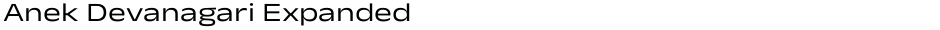 Anek Devanagari ExpandedDemo