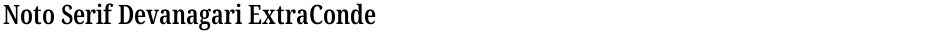 Noto Serif Devanagari ExtraCondensed SemiBoldDemo