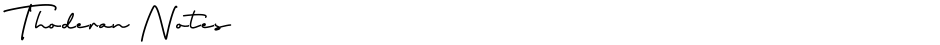 Thoderan NotesDemo