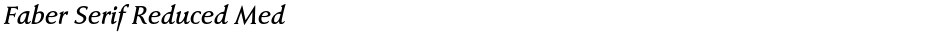 Faber Serif Reduced MedDemo