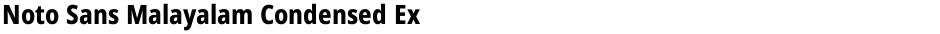 Noto Sans Malayalam Condensed ExtraBoldDemo