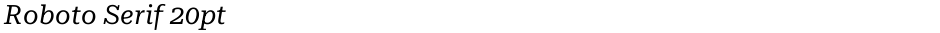 Roboto Serif 20ptDemo