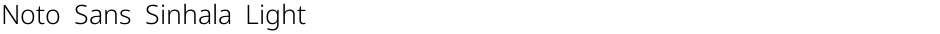 Noto Sans Sinhala LightDemo
