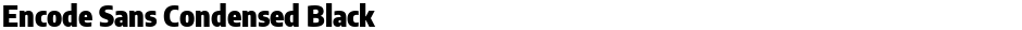 Encode Sans Condensed BlackDemo