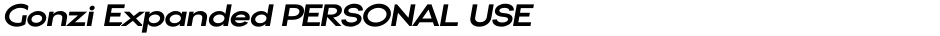Gonzi Expanded PERSONAL USEDemo