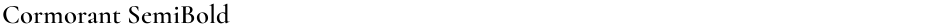 Cormorant SemiBoldDemo