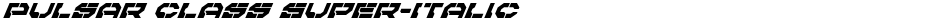 Pulsar Class Super-ItalicDemo