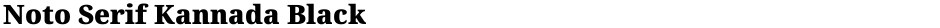 Noto Serif Kannada BlackDemo