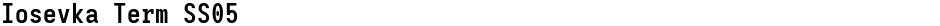 Iosevka Term SS05Demo