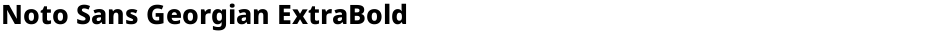 Noto Sans Georgian ExtraBoldDemo