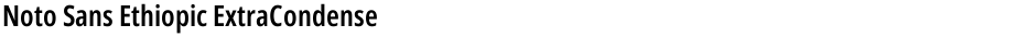 Noto Sans Ethiopic ExtraCondensed SemiBoldDemo