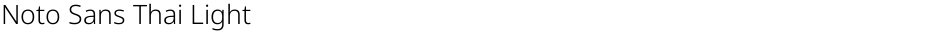 Noto Sans Thai LightDemo
