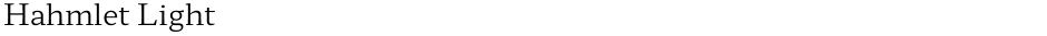 Hahmlet LightDemo