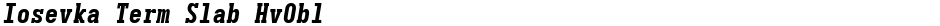 Iosevka Term Slab HvOblDemo