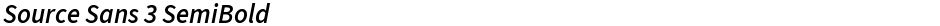 Source Sans 3 SemiBoldDemo