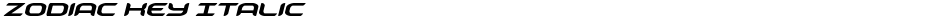 Zodiac Key ItalicDemo