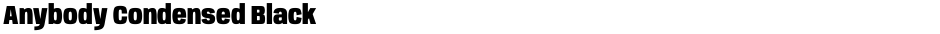 Anybody Condensed BlackDemo