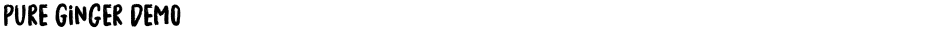 Pure Ginger DemoDemo