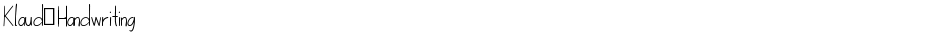 Klaud_HandwritingDemo