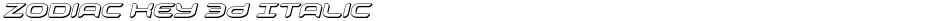 Zodiac Key 3D ItalicDemo